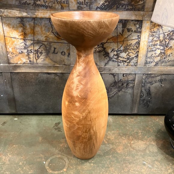 Wood Vase Natural Color, Toulon Design - Picture 3 of 10